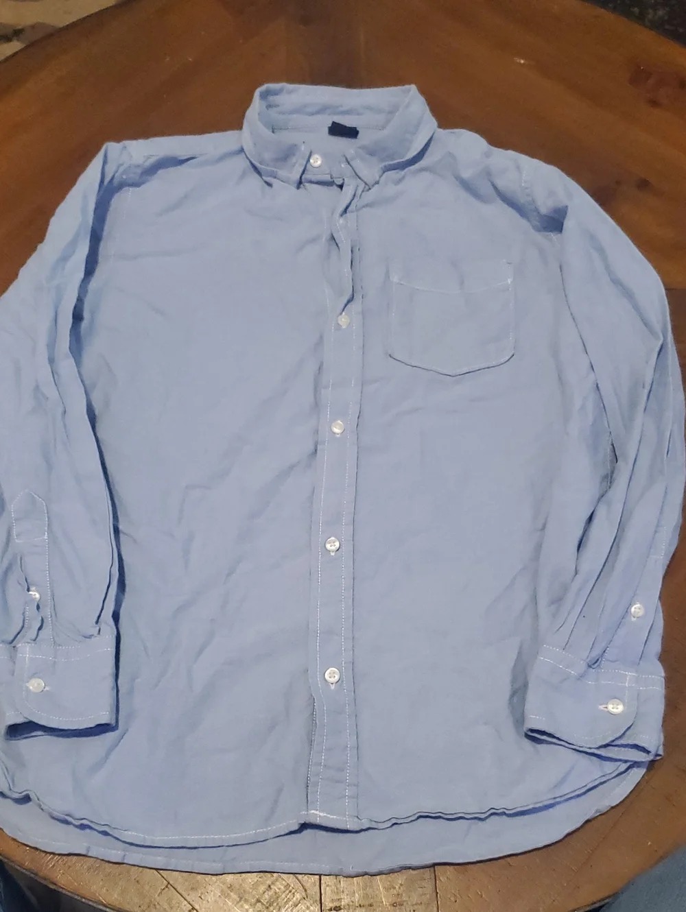 GAP Light Blue Button-Down Shirt with Chest Pocket